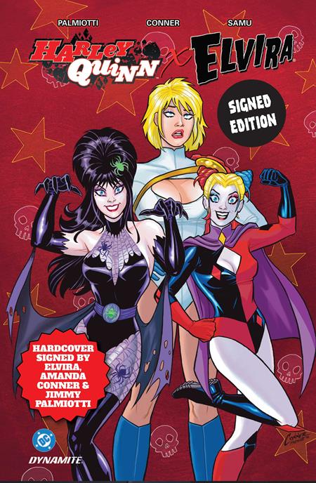 HARLEY QUINN X ELVIRA HC SIGNED BY ELVIRA (Pre-Order by 10/12/26 | Est. In-Store: 11/25/26 | Ships after release)