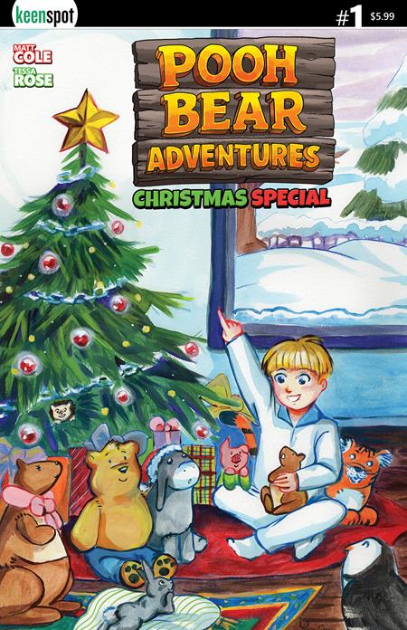 POOH BEAR ADVENTURES CHRISTMAS SPECIAL #1 (ONE SHOT) CVR A TESSA ROSE OPENING PRESENTS (Pre-Order by 09/28/26 | Est. In-Store: 11/18/26 | Ships after release)