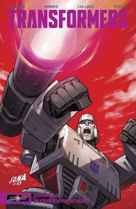 TRANSFORMERS TP VOL 06 DAVID NAKAYAMA CVR (Pre-Order by 10/05/26 | Est. In-Store: 11/11/26 | Ships after release)