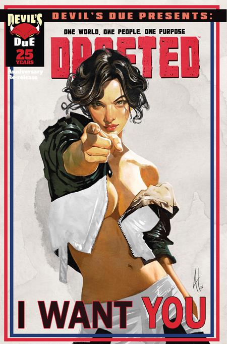 DEVILS DUE PRESENTS DRAFTED #1 (ONE SHOT) CVR B JOEL H HERRERA VAR (Pre-Order by 10/05/26 | Est. In-Store: 11/18/26 | Ships after release)