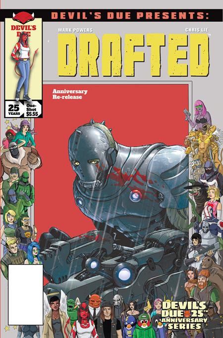 DEVILS DUE PRESENTS DRAFTED #1 (ONE SHOT) CVR D CHRIS LIE JOSH BLAYLOCK 25TH ANNIVERSARY HOMAGE VAR (Pre-Order by 10/05/26 | Est. In-Store: 11/18/26 | Ships after release)