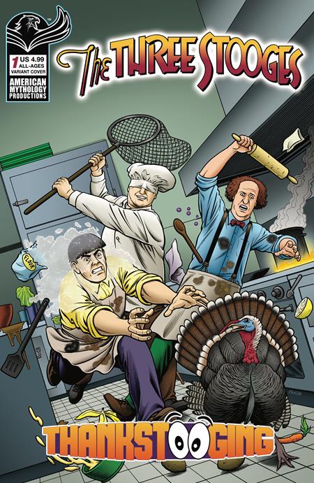 THREE STOOGES THANKSTOOGING #1 (ONE SHOT) CVR B FRAIM BROTHERS VAR (Pre-Order by 10/19/26 | Est. In-Store: 11/25/26 | Ships after release)