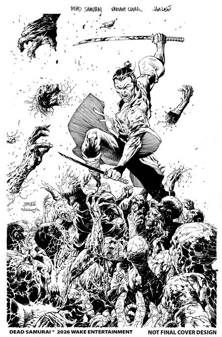 DEAD SAMURAI #8 2ND PTG CVR B JIM LEE SCOTT WILLIAMS B&W (MR) (Pre-Order by 10/26/26 | Est. In-Store: 11/25/26 | Ships after release)