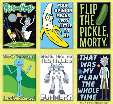 ATA-BOY RICK AND MORTY 12 MAGNET PACK (NET) (Pre-Order by 10/26/26 | Est. In-Store: 12/16/26 | Ships after release)