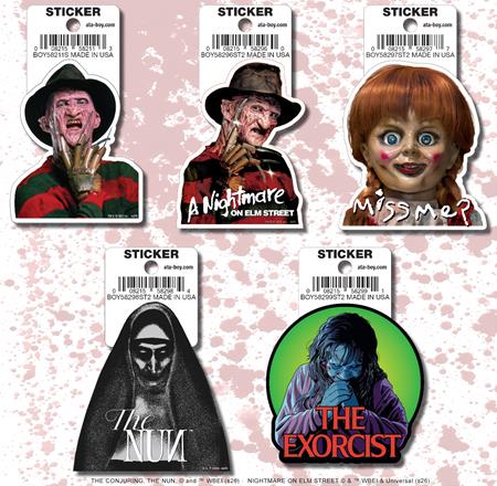 ATA-BOY HORROR MOVIES 15 STICKER PACK # 1 (NET) (Pre-Order by 10/26/26 | Est. In-Store: 12/16/26 | Ships after release)