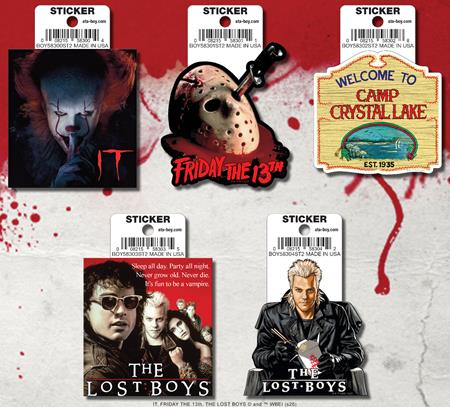 ATA-BOY HORROR MOVIES 15 STICKER PACK # 2 (NET) (Pre-Order by 10/26/26 | Est. In-Store: 12/16/26 | Ships after release)