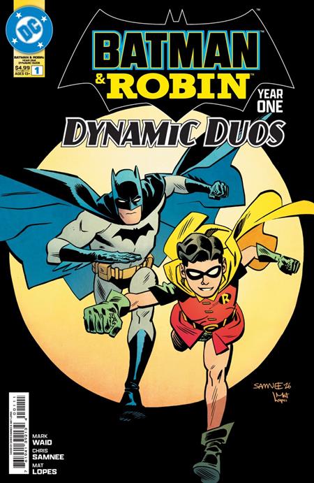 DF BATMAN & ROBIN YEAR ONE  DYNAMIC DUOS #1 SILVER SIGNATURE SERIES SIGNED BY MARK WAID (Pre-Order by 11/02/26 | Est. In-Store: 01/06/27 | Ships after release)