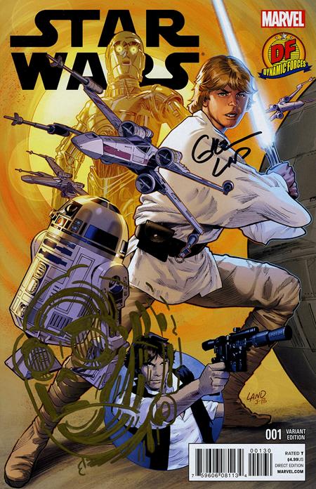 DF STAR WARS #1 DF VARIANT SIGNED BY GREG LAND AND REMARKED BY KEN HAESER WITH A GOLDEN C3PO HEAD SKETCH (Pre-Order by 11/02/26 | Est. In-Store: 01/06/27 | Ships after release)