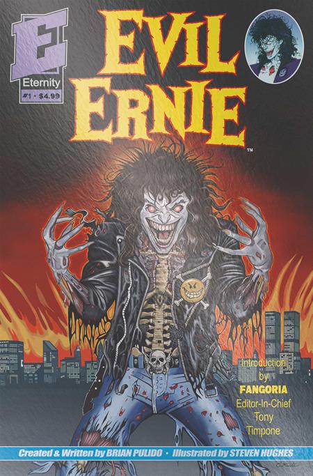 EVIL ERNIE #1 35TH ANNIVERSARY FACSIMILE EDITION CVR E ERIC MACHE METAL PREMIUM VAR (Pre-Order by 10/26/26 | Est. In-Store: 12/16/26 | Ships after release)