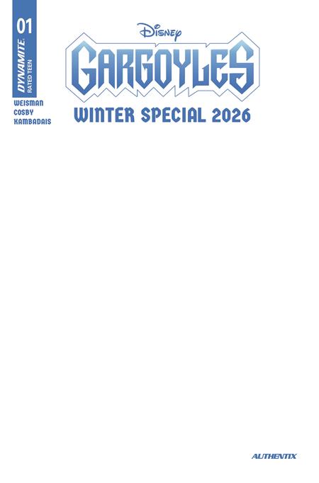 GARGOYLES WINTER SPECIAL 2026 #1 (ONE SHOT) CVR E BLANK AUTHENTIX VAR (Pre-Order by 11/09/26 | Est. In-Store: 12/09/26 | Ships after release)
