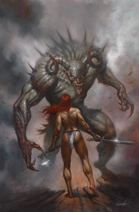 RED SONJA SHE DEVIL WITH A SWORD #8 CVR F LUCIO PARRILLO METAL PREMIUM VAR (Pre-Order by 11/09/26 | Est. In-Store: 12/23/26 | Ships after release)