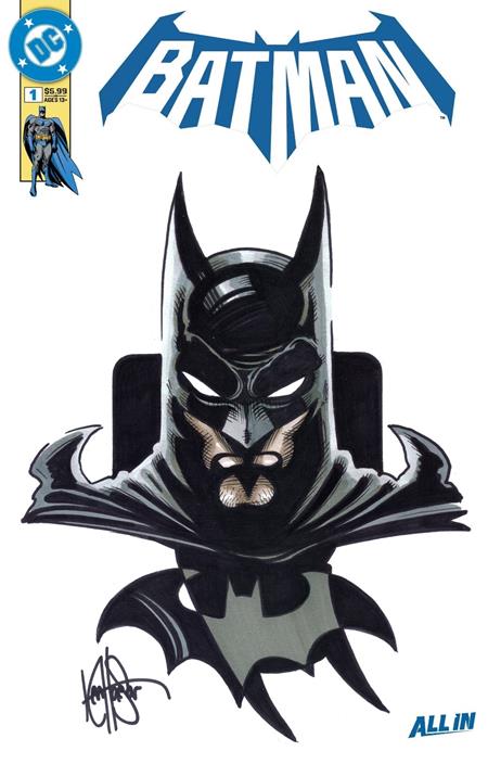 DF BATMAN #1 BLANK VARIANT WITH A SKETCH BY KEN HAESER Allocations May Occur (Order By 12/15/2025) (Estimated In Store By 01/28/2026)