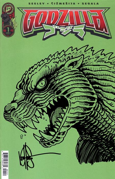 DF GODZILLA #1 BLANK VARIANT WITH A SKETCH BY KEN HAESER Allocations May Occur (Order By 12/15/2025) (Estimated In Store By 01/28/2026)