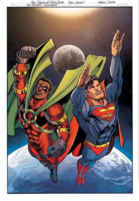 NEW HISTORY OF THE DC UNIVERSE THE DAKOTA INCIDENT #1 (ONE SHOT) CVR B DENYS COWAN & DAN JURGENS CARD STOCK VAR (Order By 02/02/26) (Estimated In Store By 02/25/26)