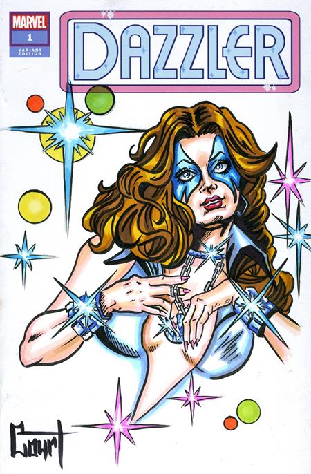 DF MARVEL COMICS COMMISSIONED COVER ART SIGNED AND REMARKED BY JESSICA COURT WITH DAZZLER SKETCH (Order By 01/05/26) (Estimated In Store By 02/25/26)