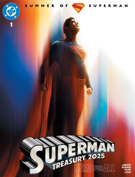 DF SUPERMAN TREASURY 2025 HERO FOR ALL #1 MOVIE VARIANT ELITE GOLD SIGNATURE SERIES SIGNED BY DAN JURGENS (Order By 01/05/26) (Estimated In Store By 02/25/26)
