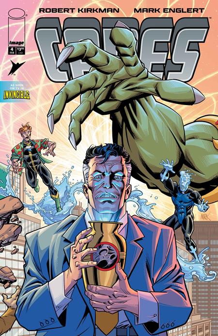 INVINCIBLE UNIVERSE CAPES #4 CVR B MARK ENGLERT VAR (Order By 02/02/26) (Estimated In Store By 02/25/26)