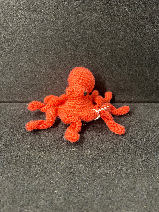Red Crochet Octopus