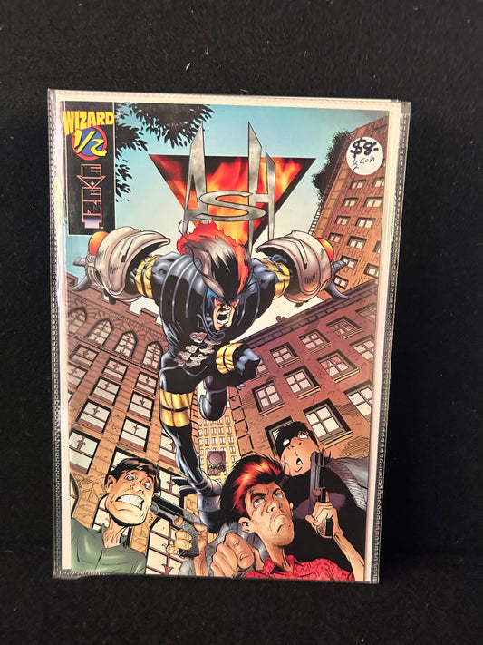 Ash #1/2 (Wizard 1996) With COA