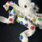 White Rainbow Crochet Octopus