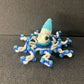Blue White Crochet Octopus