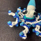 Blue White Crochet Octopus