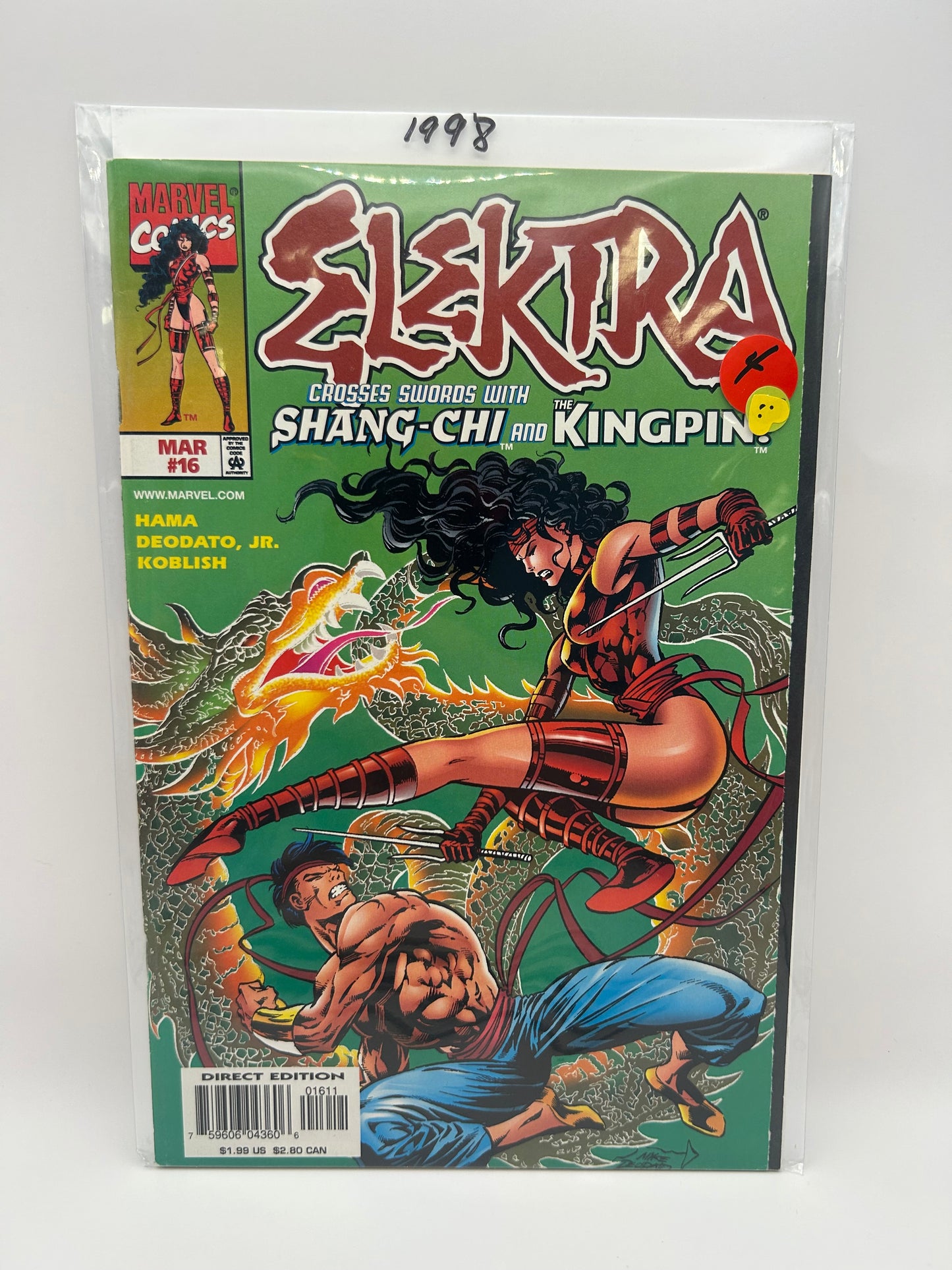 #16 - Elektra – Marvel – 1996–1998 – Ongoing Series – #1–19