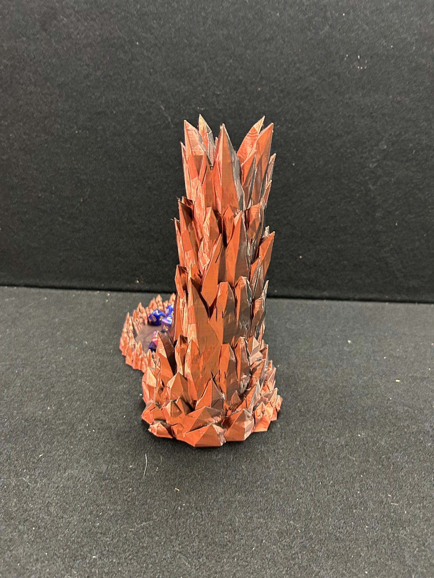 3D Printed Spiky Dice Tower