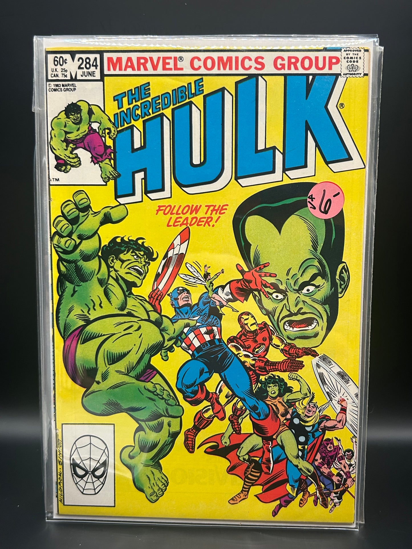 #284D Incredible Hulk (1962 Marvel 1st Series)