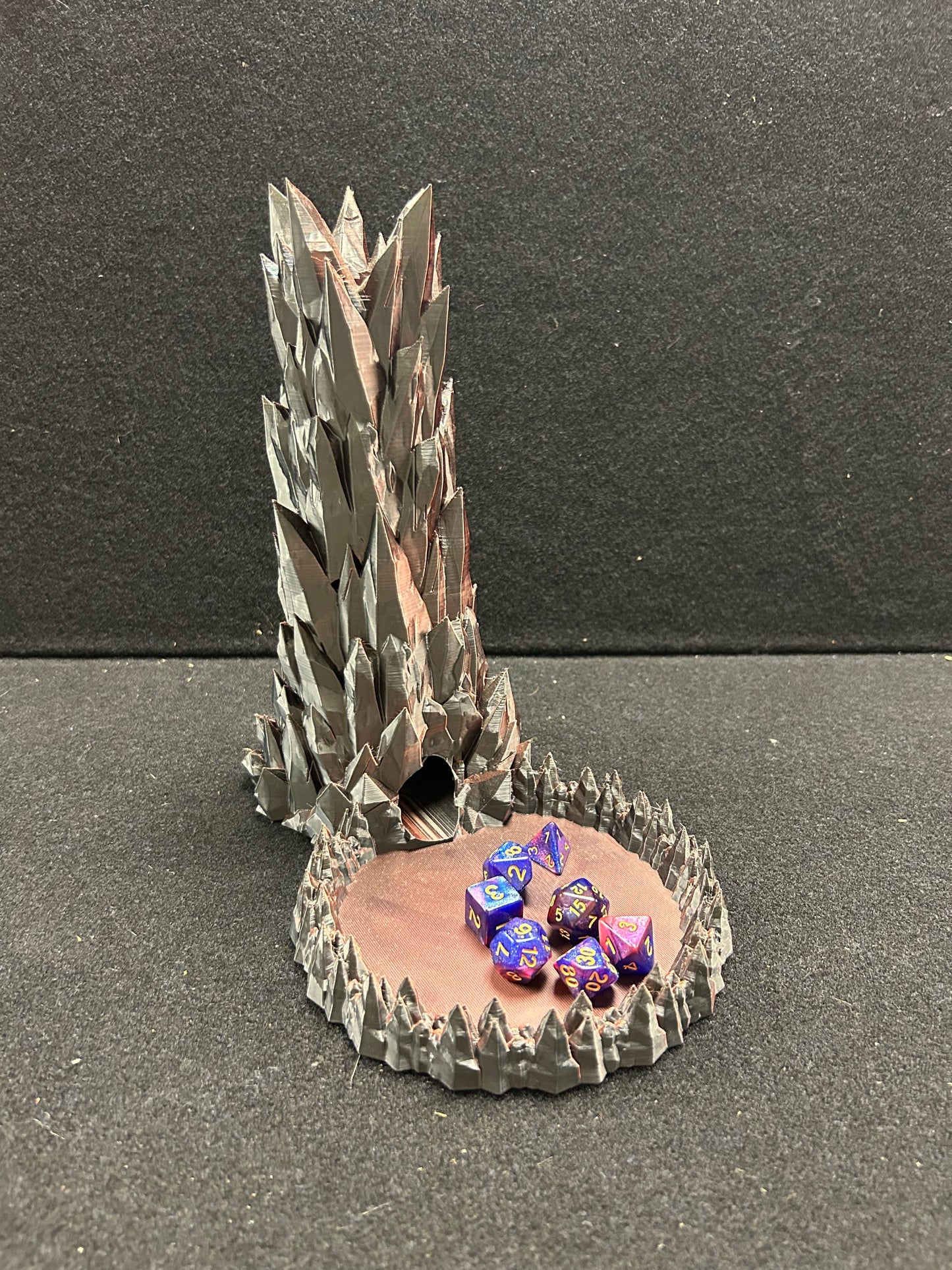 3D Printed Spiky Dice Tower