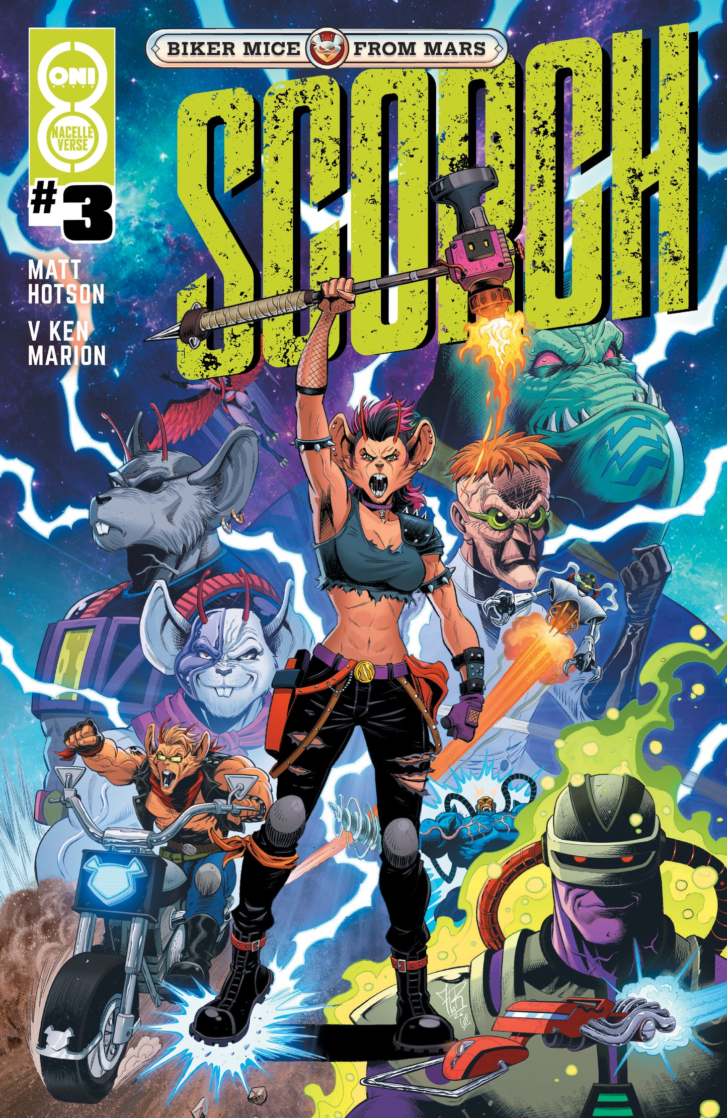 BIKER MICE FROM MARS SCORCH #3 CVR B JORDI TARRAGONA VAR (Pre-Order by 09/21/26 | Est. In-Store: 10/28/26 | Ships after release)