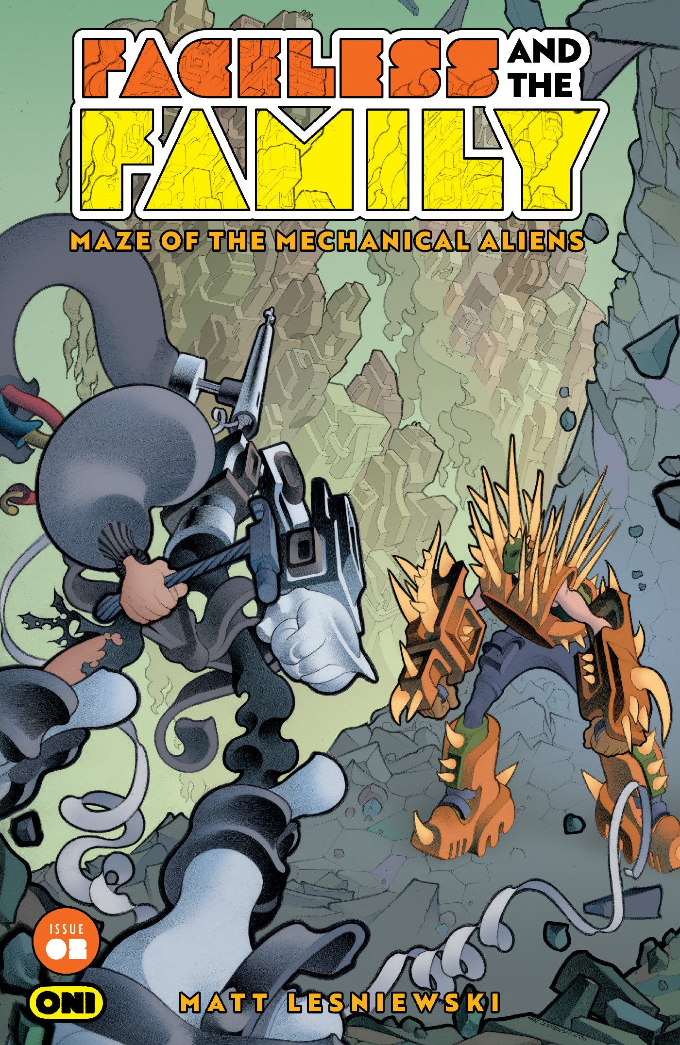 FACELESS AND THE FAMILY MAZE OF THE MECHANICAL ALIENS #2 CVR A MATT LESNIEWSKI (Pre-Order by 07/13/26 | Est. In-Store: 08/12/26 | Ships after release)