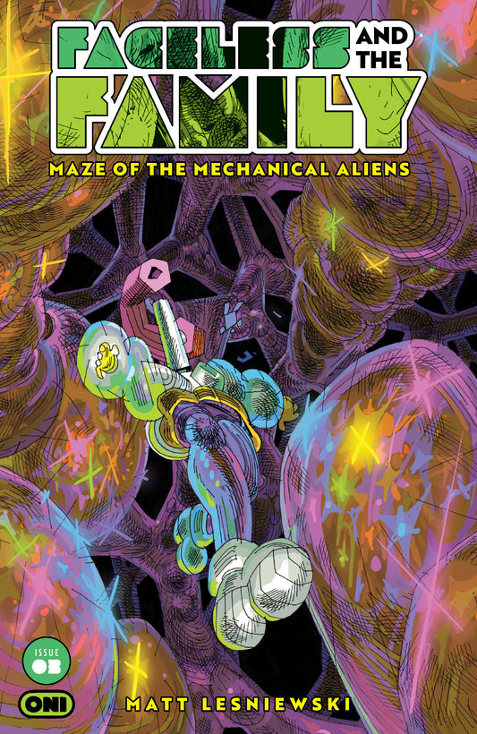 FACELESS AND THE FAMILY MAZE OF THE MECHANICAL ALIENS #3 CVR B EMIL ERNST VAR (Pre-Order by 08/17/26 | Est. In-Store: 09/16/26 | Ships after release)