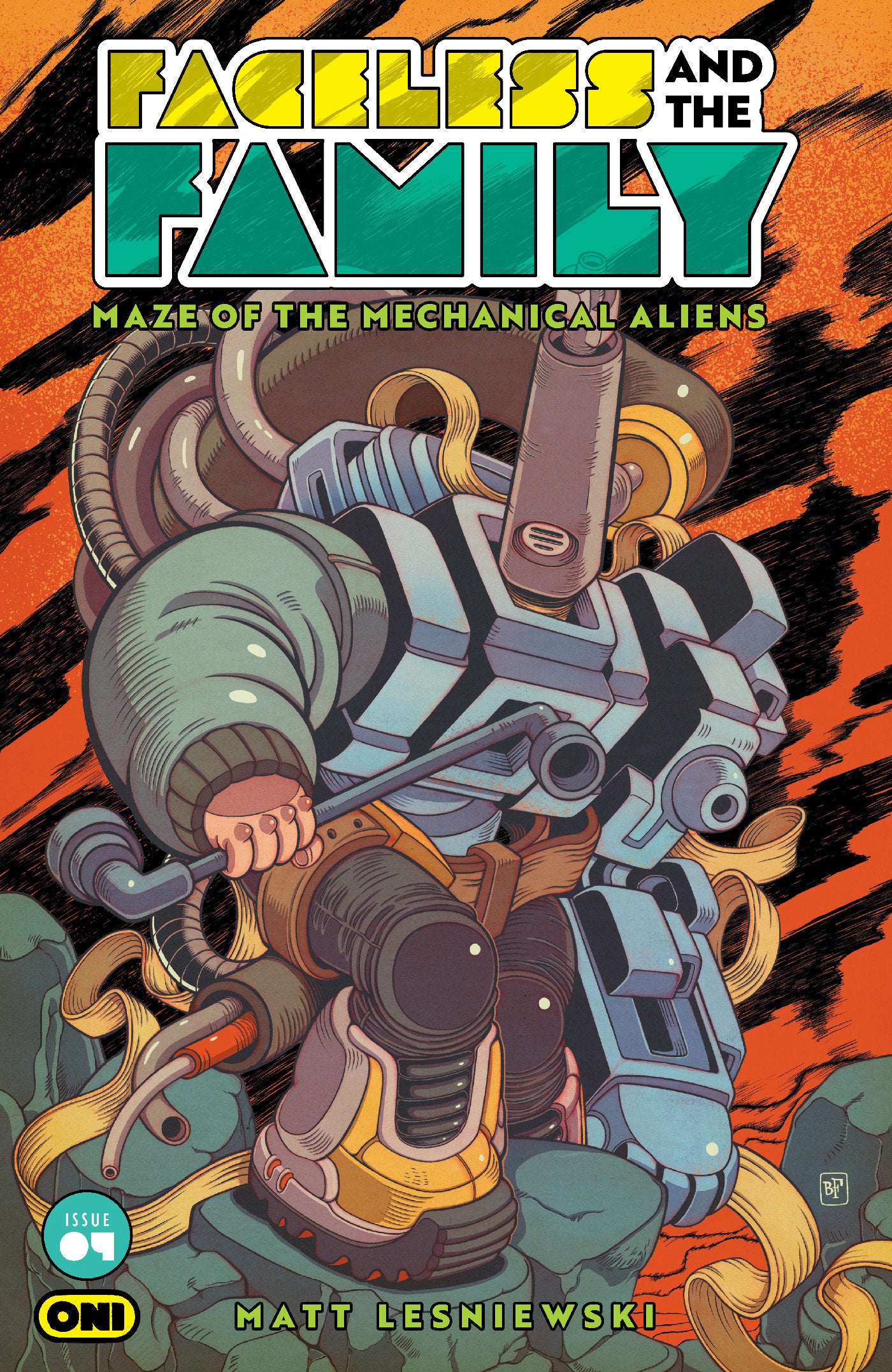 FACELESS AND THE FAMILY MAZE OF THE MECHANICAL ALIENS #4 CVR B BILLY FOWLER VAR (Pre-Order by 09/21/26 | Est. In-Store: 10/21/26 | Ships after release)
