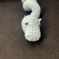 Light Blue Sparkle Crochet Snake