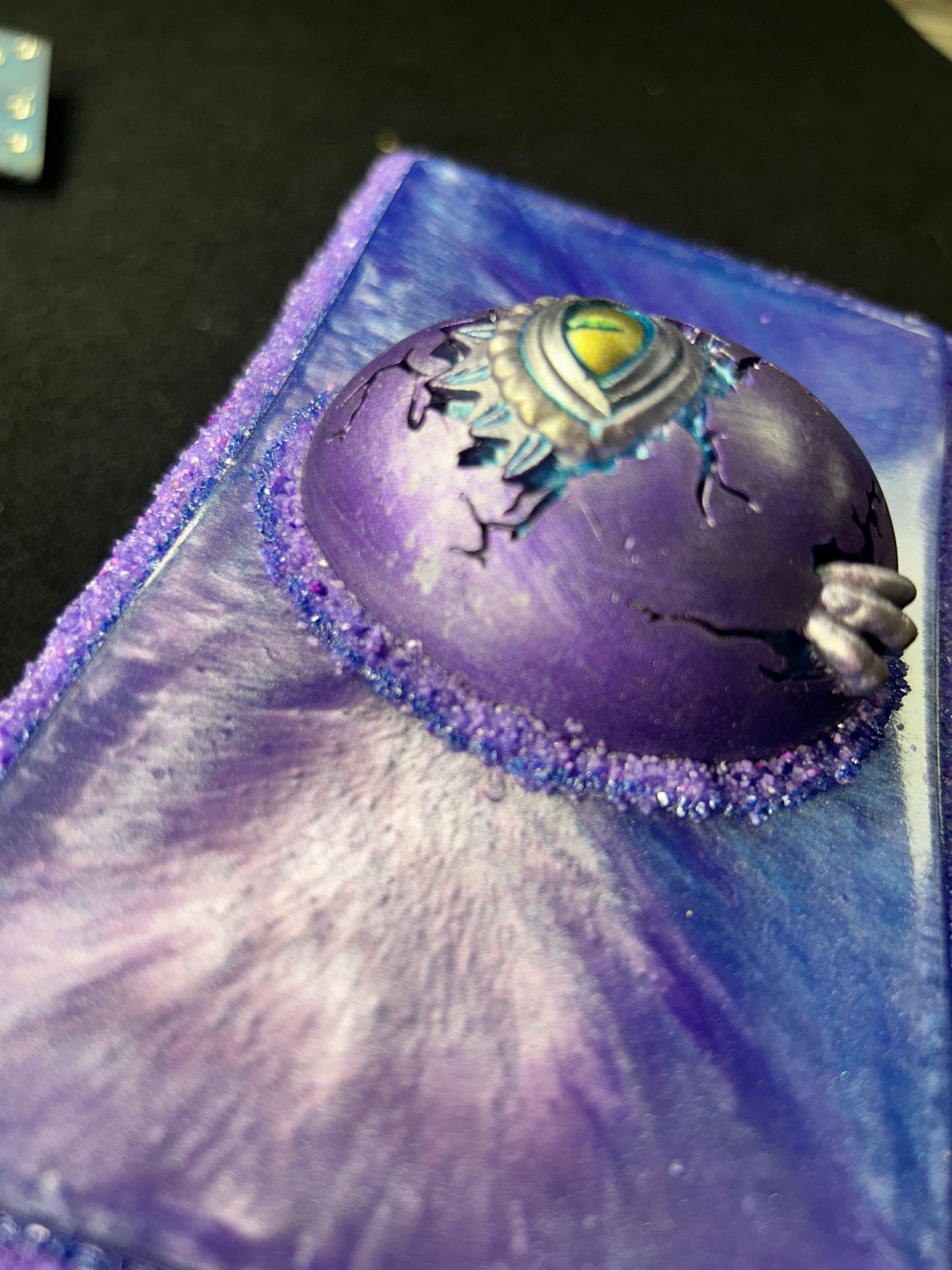 Purple Blue Dragon Egg Jewelry Box