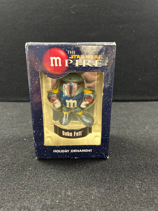 Boba Fett Blue M&M Star Wars Mpire holiday ornament