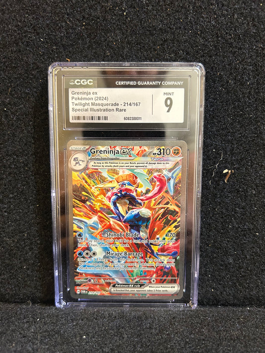 Greninja ex Pokemon (2024) CGC 9 Twilight Masquerade - 214/167 Special Illustration Rare