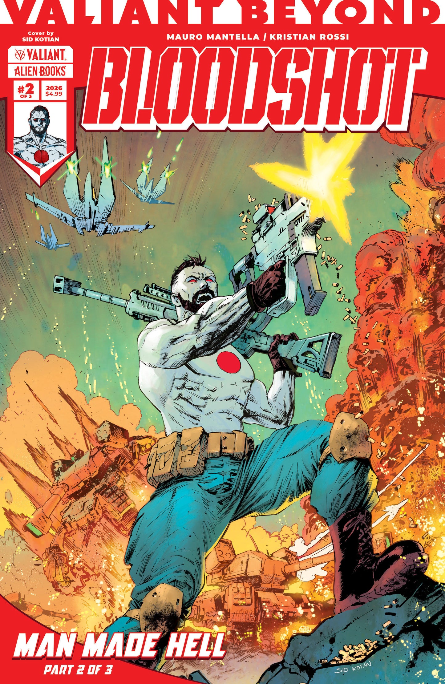 Valiant Beyond: Bloodshot #5--Man Made Hell #2 Variant B (Kotian) (Pre-Order by 06/29/26 | Est. In-Store: 08/05/26 | Ships after release)