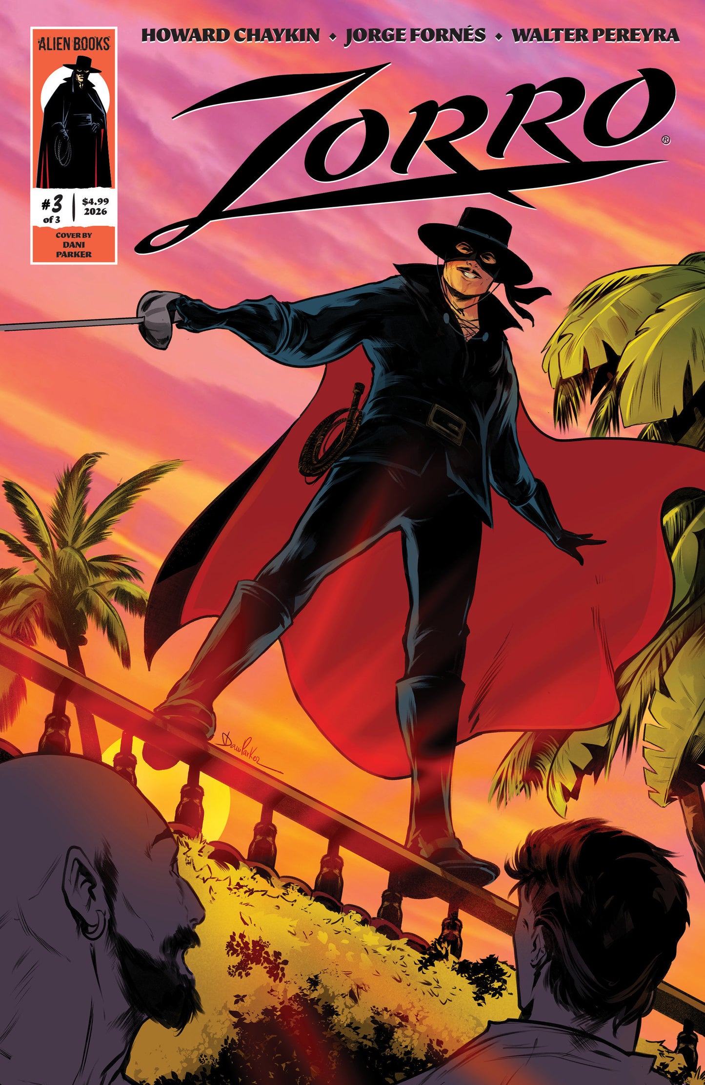 Zorro #3 Variant B (Parker) (Pre-Order by 07/20/26 | Est. In-Store: 08/26/26 | Ships after release)