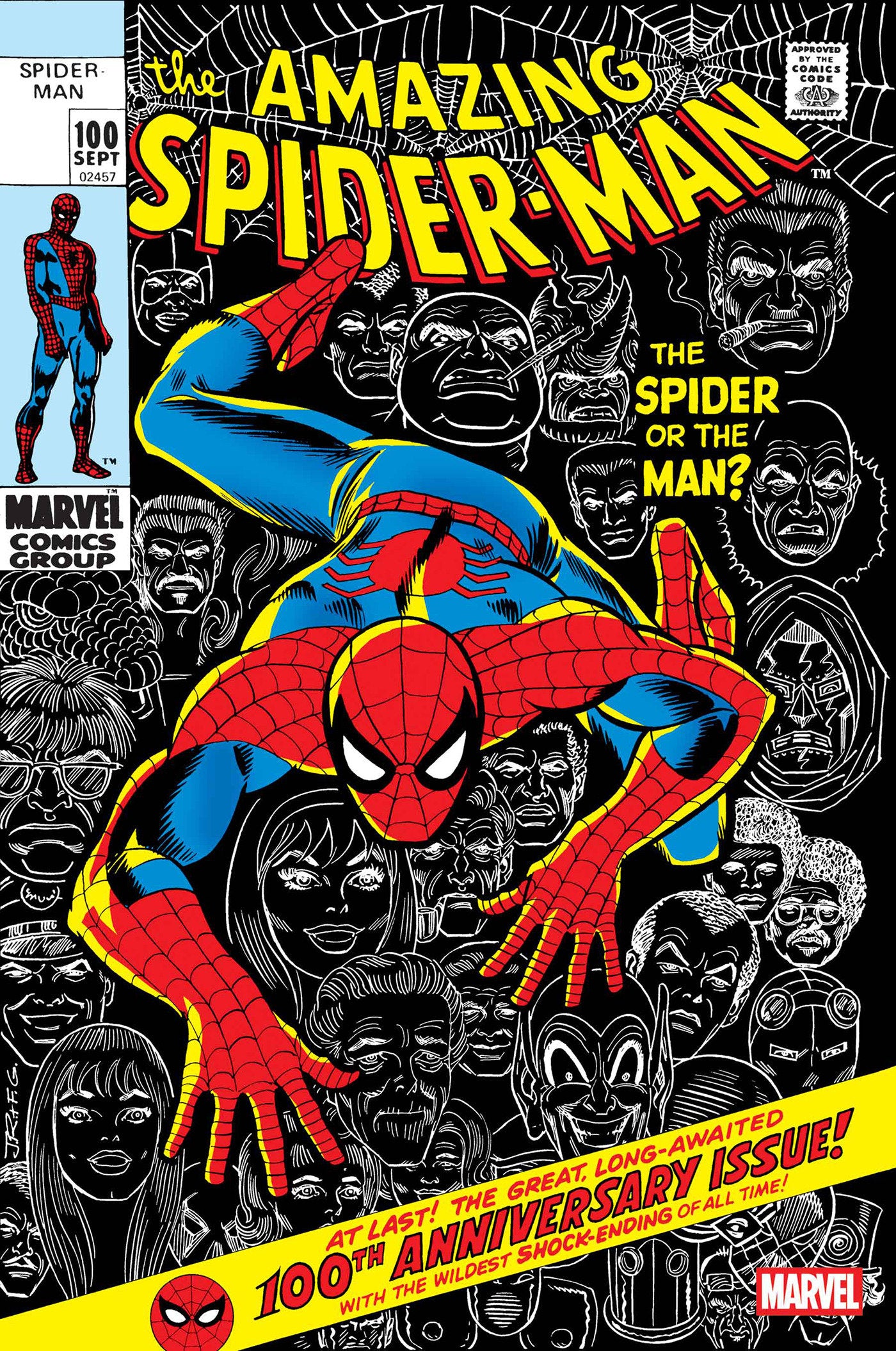 AMAZING SPIDER-MAN #100 FACSIMILE EDITION POSTER (Pre-Order by 06/22/26 | Est. In-Store: 08/05/26 | Ships after release)