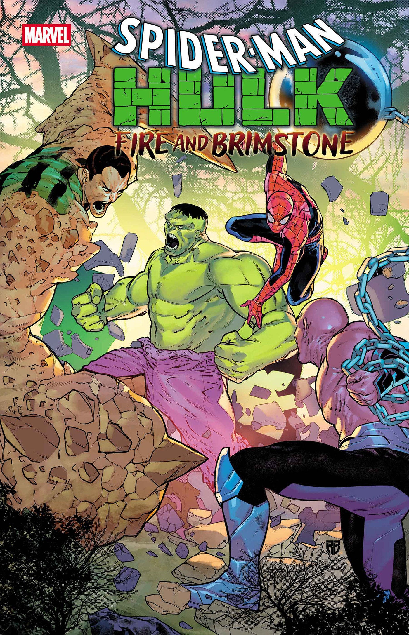 SPIDER-MAN/HULK: FIRE AND BRIMSTONE #1 POSTER (Pre-Order by 06/22/26 | Est. In-Store: 08/05/26 | Ships after release)
