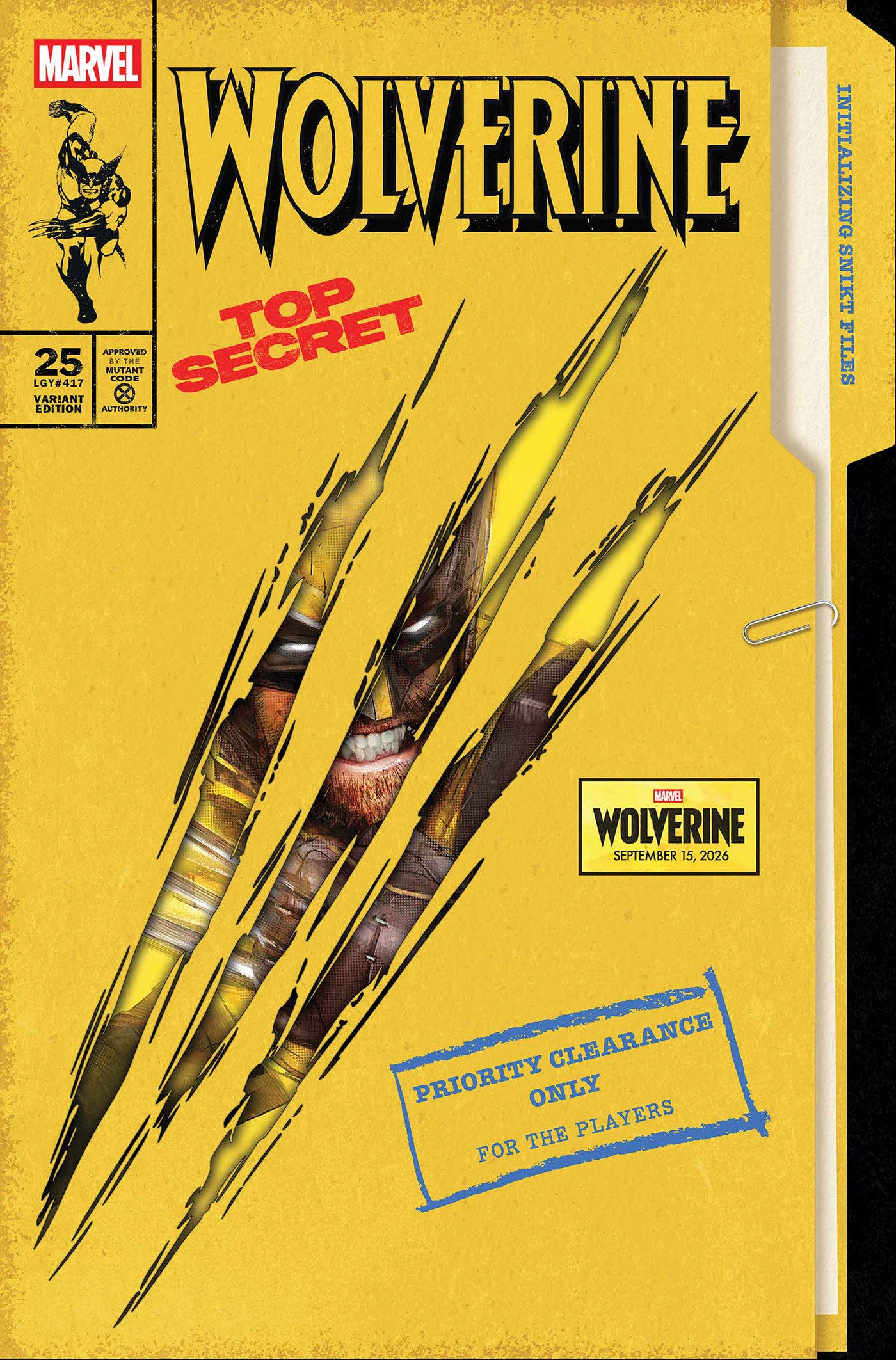 WOLVERINE #25 JOCK MARVEL GAMES VARIANT (Pre-Order by 07/13/26 | Est. In-Store: 08/12/26 | Ships after release)