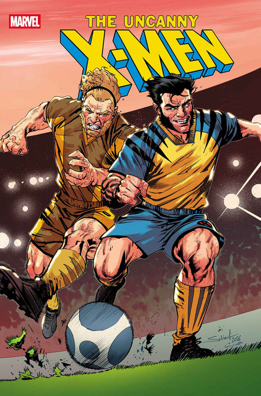 UNCANNY X-MEN #29 JONAS SCHARF MARVEL SOCCER VARIANT (Order By 05/04/26) (Estimated In Store By 06/03/26) (THIS ITEM IS A PRE-ORDER AND YOU WILL NOT RECEIVE IT UNTIL AFTER THE IN STORE DATE)