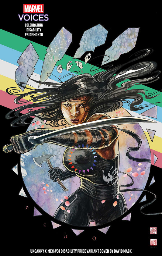 UNCANNY X-MEN #31 DAVID MACK DISABILITY PRIDE VARIANT (Order By 06/08/26) (Estimated In Store By 07/08/26) (THIS ITEM IS A PRE-ORDER AND YOU WILL NOT RECEIVE IT UNTIL AFTER THE IN STORE DATE)