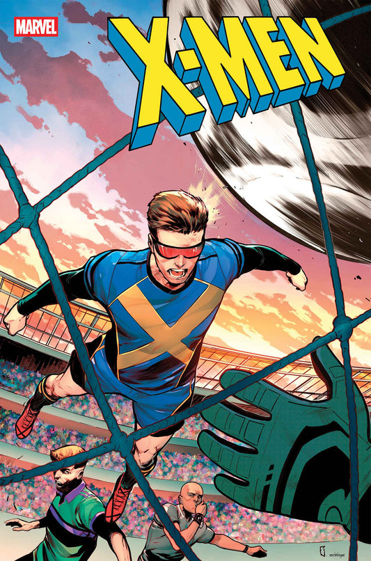 X-MEN #31 JUAN FRIGERI MARVEL SOCCER VARIANT (Order By 05/11/26) (Estimated In Store By 06/10/26) (THIS ITEM IS A PRE-ORDER AND YOU WILL NOT RECEIVE IT UNTIL AFTER THE IN STORE DATE)