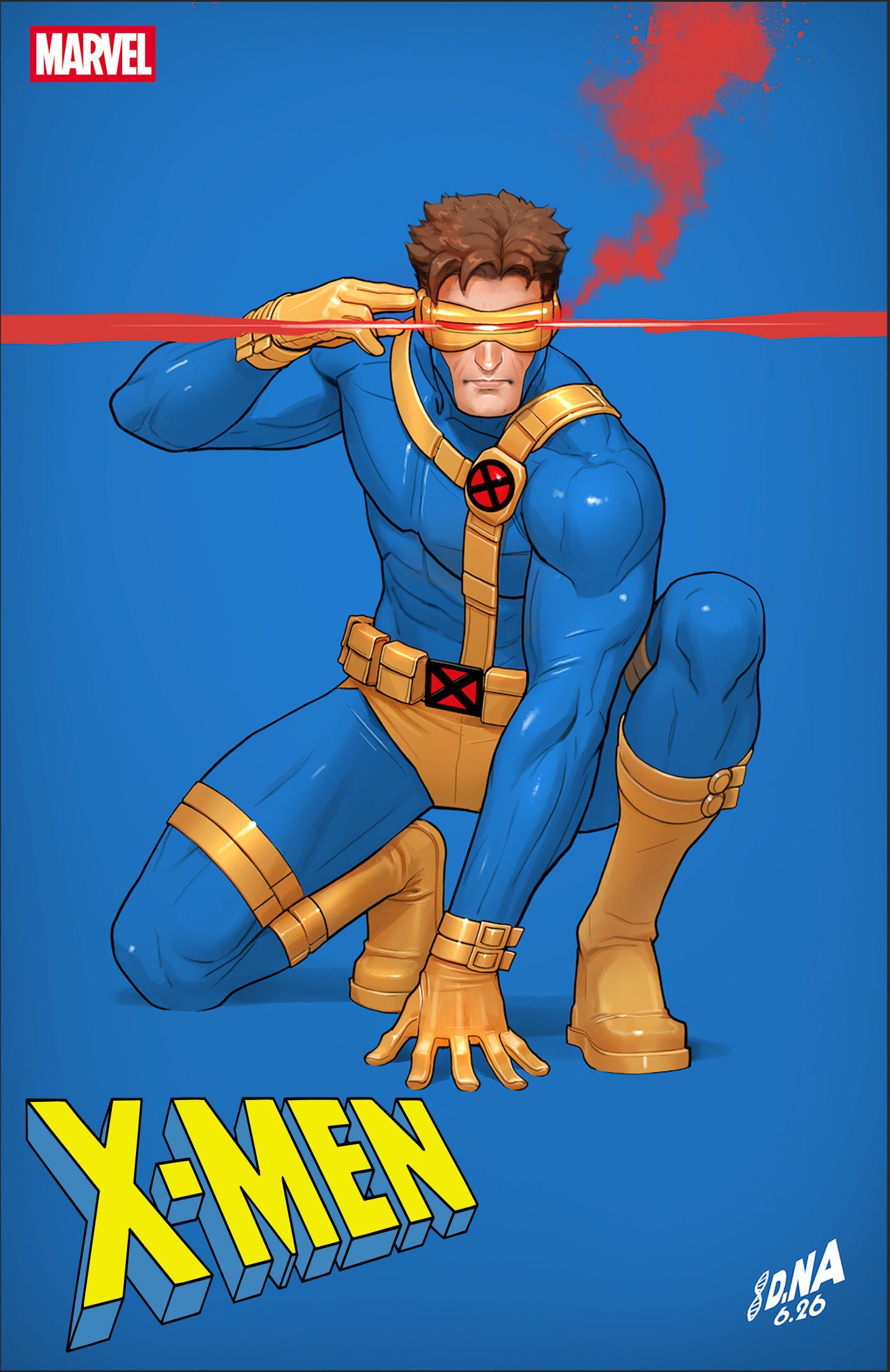 X-MEN #33 DAVID NAKAYAMA COLOR BLOCK BLUE VARIANT (Pre-Order by 06/15/26 | Est. In-Store: 07/15/26 | Ships after release)