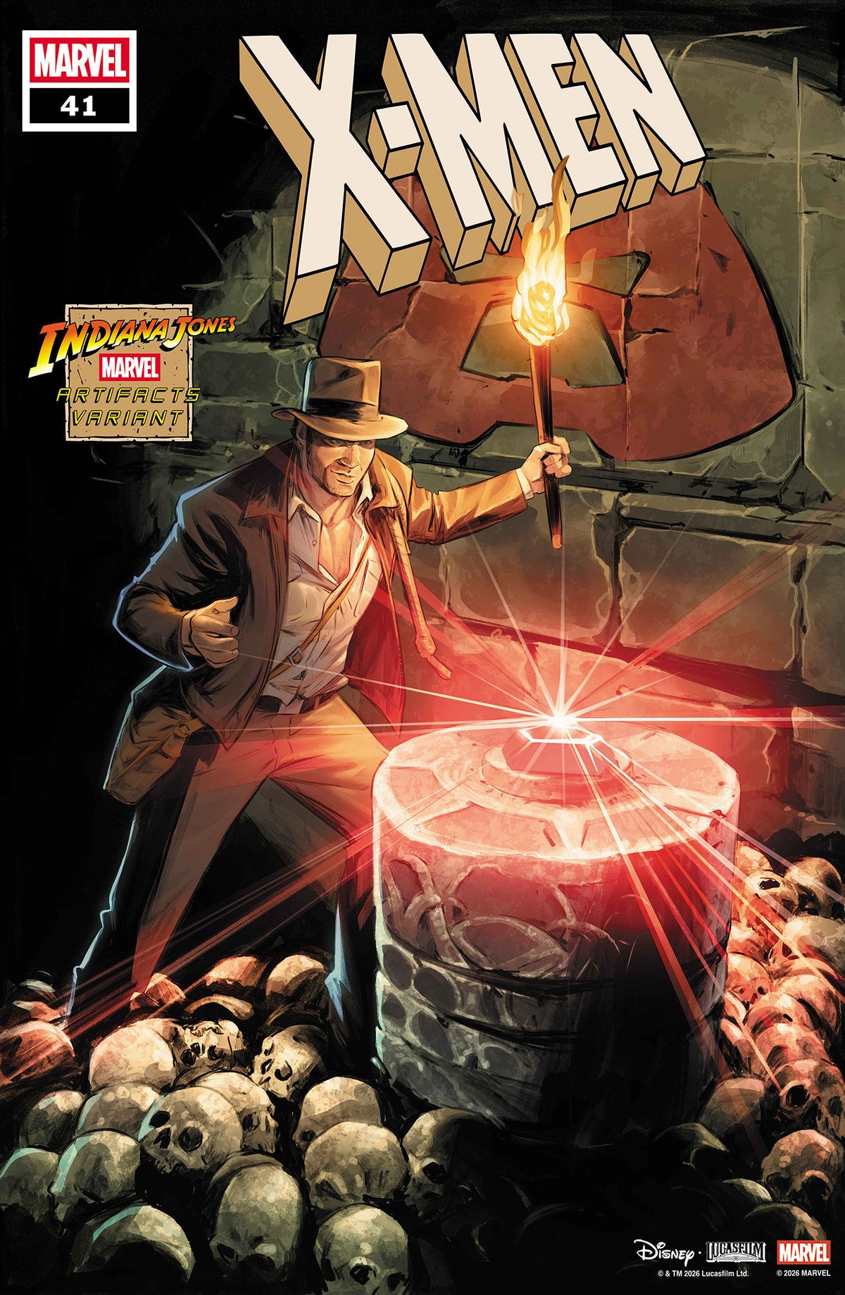 X-MEN #41 CARMEN CARNERO INDIANA JONES MARVEL ARTIFACT VARIANT [DNX] (Pre-Order by 10/05/26 | Est. In-Store: 11/11/26 | Ships after release)