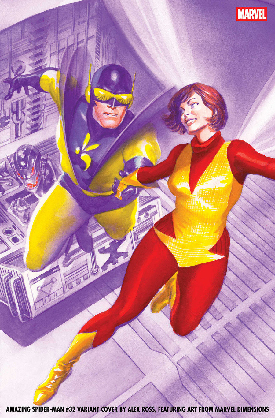 AMAZING SPIDER-MAN #32 ALEX ROSS MARVEL DIMENSIONS VARIANT (Order By 06/01/26) (Estimated In Store By 07/01/26) (THIS ITEM IS A PRE-ORDER AND YOU WILL NOT RECEIVE IT UNTIL AFTER THE IN STORE DATE)