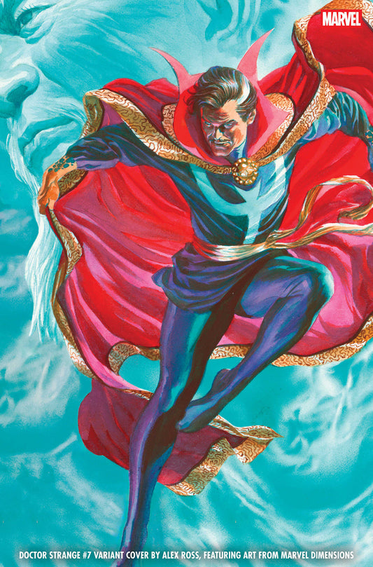 DOCTOR STRANGE #7 ALEX ROSS MARVEL DIMENSIONS VARIANT (Order By 05/04/26) (Estimated In Store By 06/03/26) (THIS ITEM IS A PRE-ORDER AND YOU WILL NOT RECEIVE IT UNTIL AFTER THE IN STORE DATE)